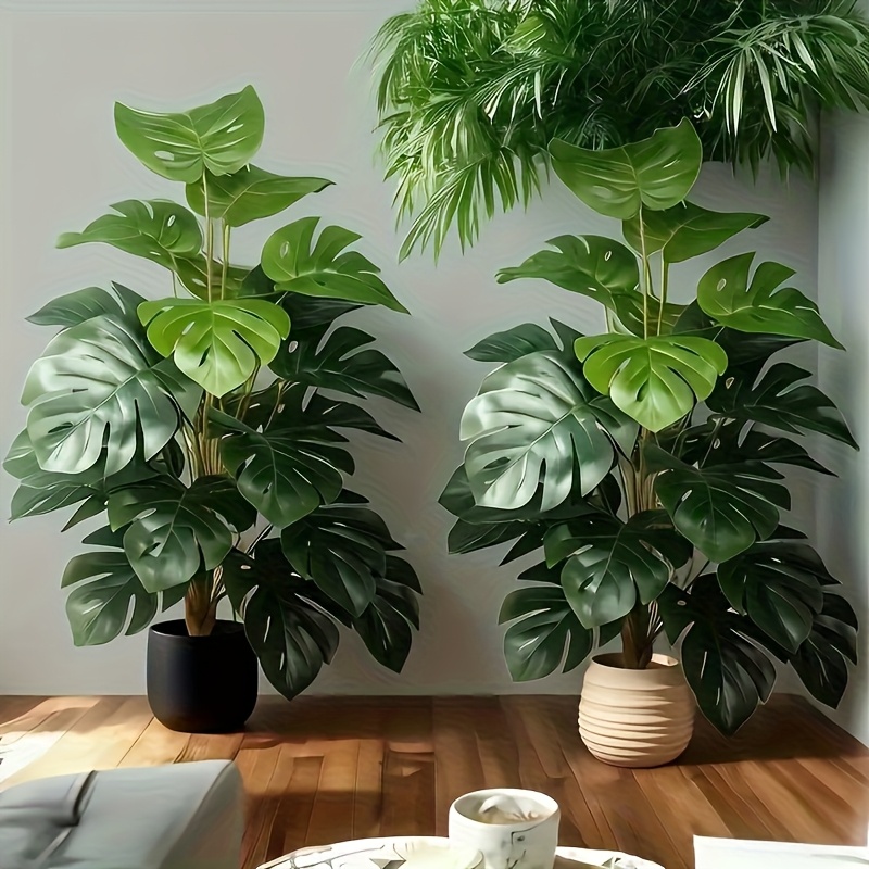 Monstera Adansonii - Sztuczna palma Monstera, realistyczna plastikowa zielona