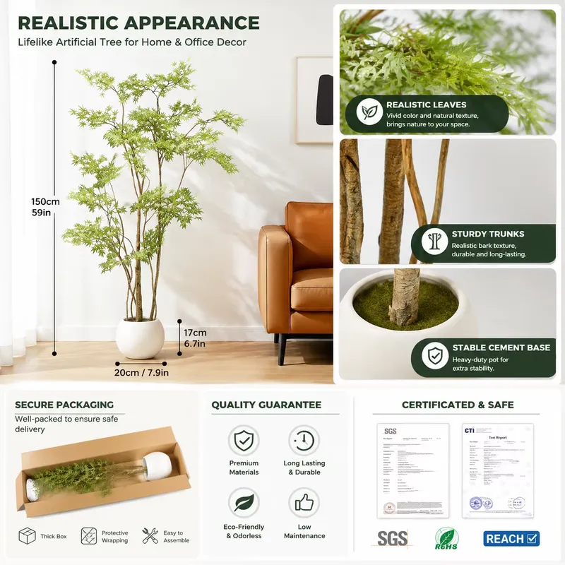 Realistyczna sztuczna japońska – Dracaena Marginata recenzja i cena